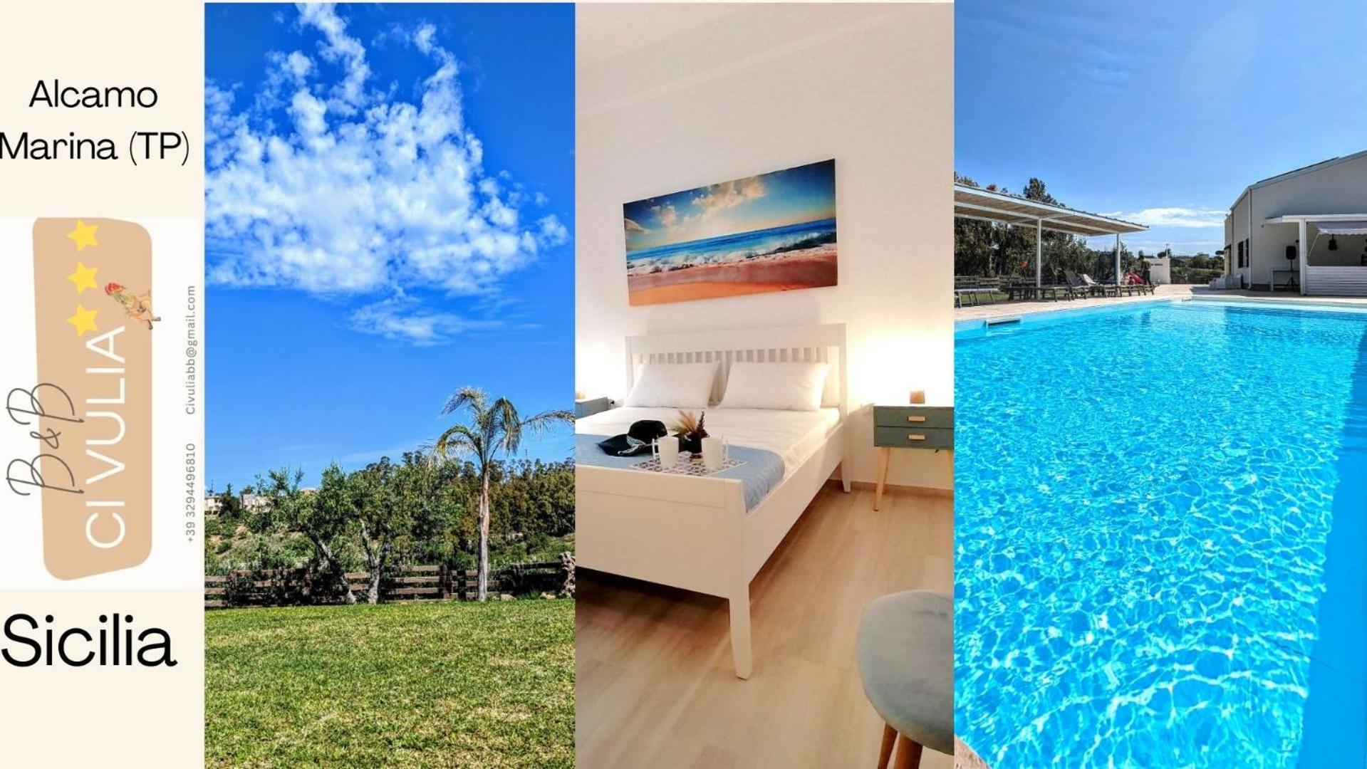 Ci Vulia B&B - Sicilia Sea, Pool, Bbq, Tv, Wi-Fi Алькамо-Марина Экстерьер фото