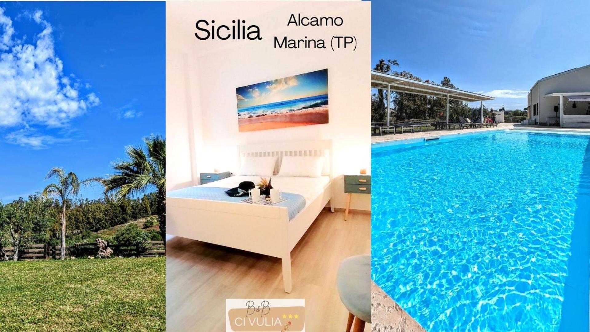 Ci Vulia B&B - Sicilia Sea, Pool, Bbq, Tv, Wi-Fi Алькамо-Марина Экстерьер фото